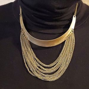 Antique Gold Chocker with Chains